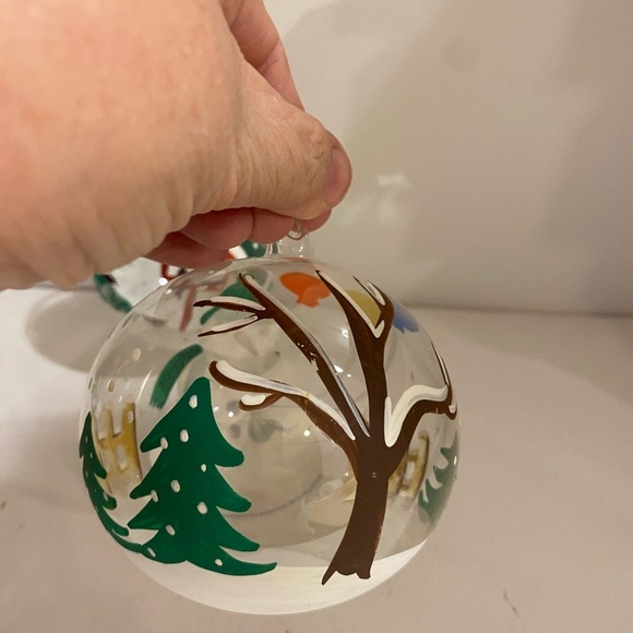 Set of 2 Hand Painted Blown Glass Ornaments (DP) - Picture 12 of 14